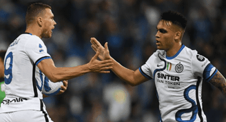 Dzeko e Lautaro, Inter