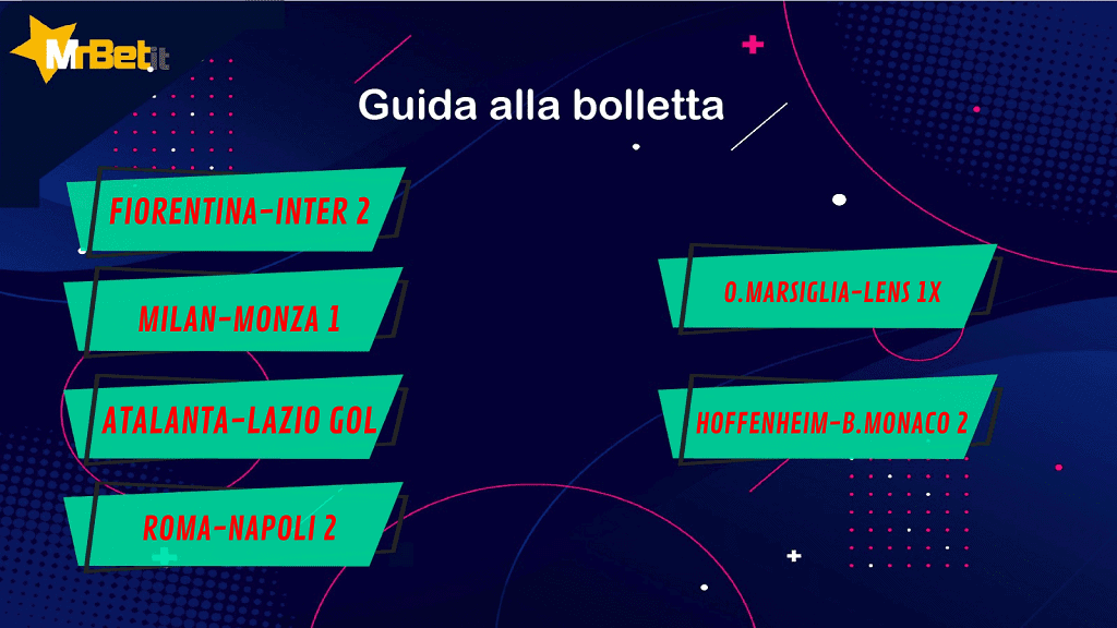 La schedina di Guida ai campionati, puntata del 20 ottobre 2022